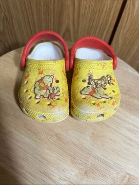 Disney Yellow and Red Winnie the Pooh Kids Water Clogs